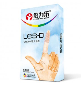 Pleasure more - LES-D Dotted Finger Sleeve (8Pcs)